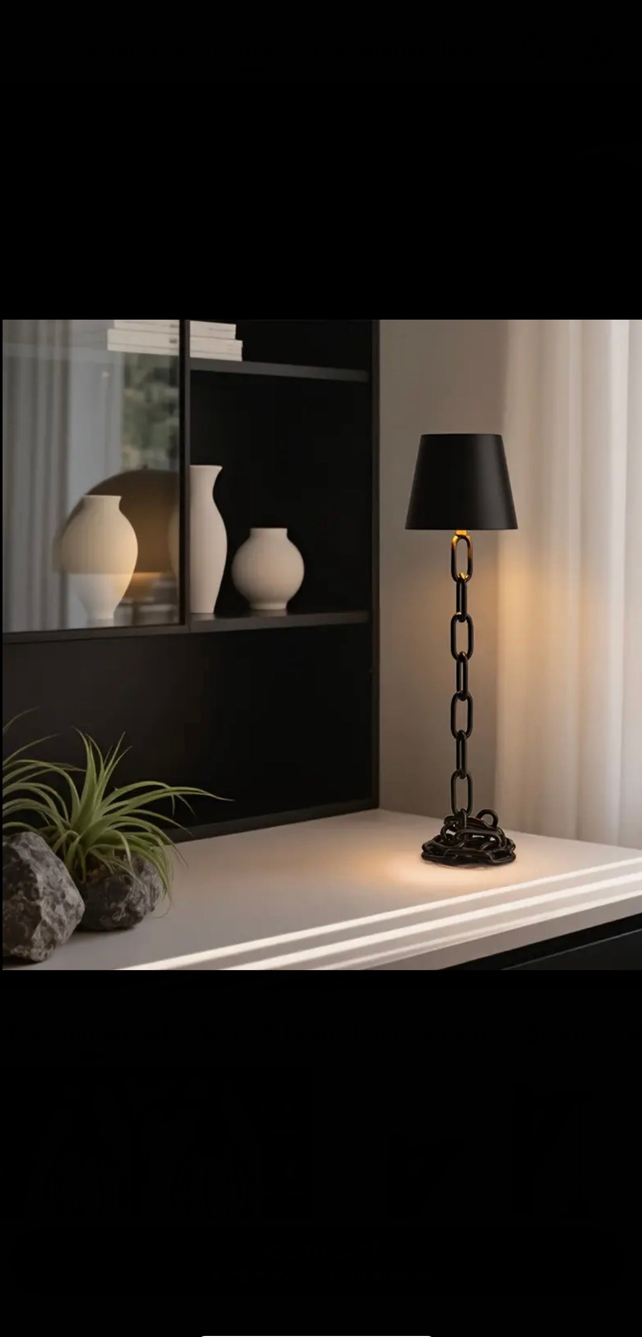 Modern Industrial Table Lamp with Touch Control