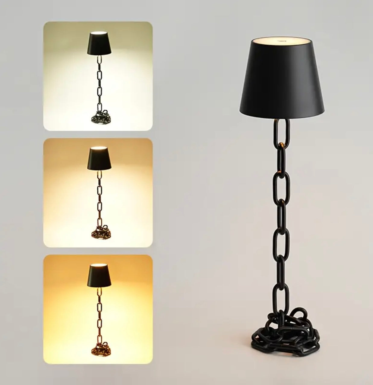 Modern Industrial Table Lamp with Touch Control