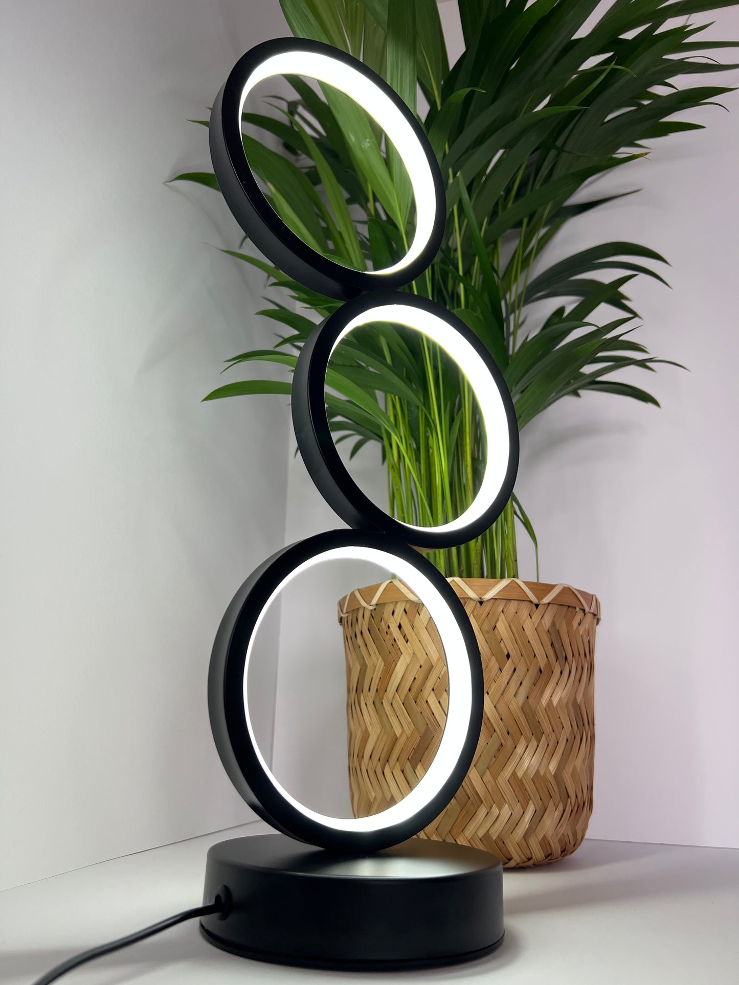 Three ring LED lamp