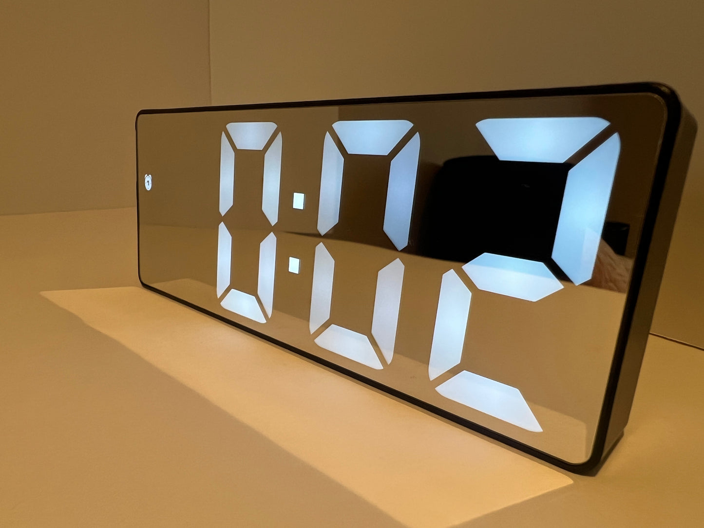 Modern LED Digital Clock with Temperature Display, Alarm & Adjustable Brightness