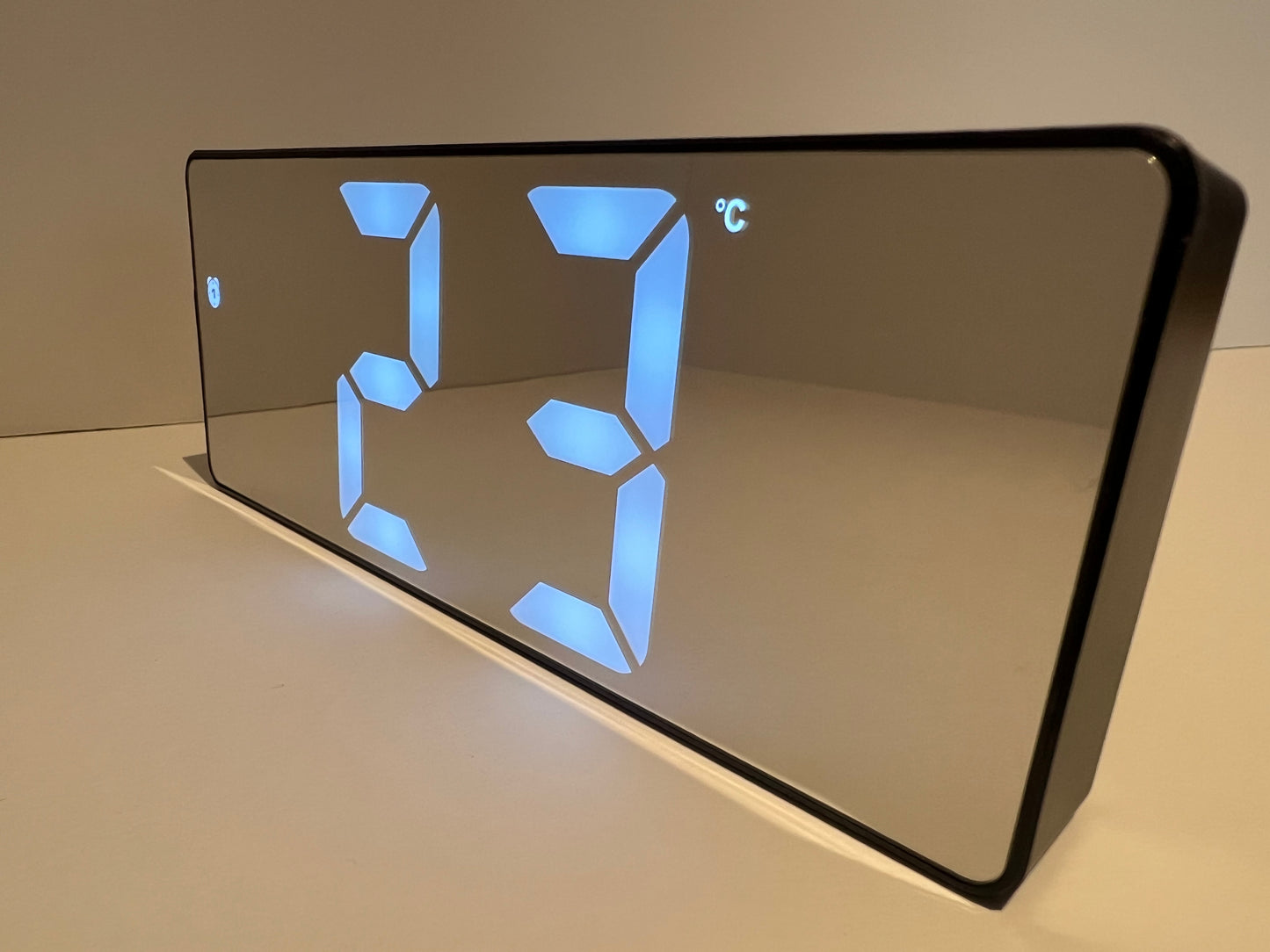 Modern LED Digital Clock with Temperature Display, Alarm & Adjustable Brightness