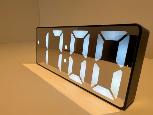 Modern LED Digital Clock with Temperature Display, Alarm & Adjustable Brightness